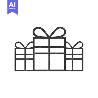 Three Gift Boxes with Ribbons