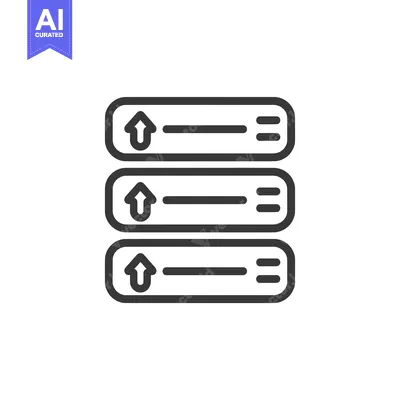 Three Horizontal Bars with Up Arrow Icon in Each