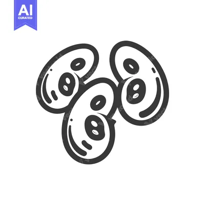 Aset premium populer: Three Interlocking Bean-Shaped Objects with Inner Circles