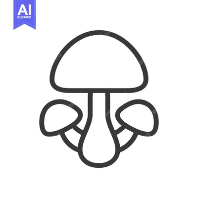 Three Mushrooms with a Single Stem