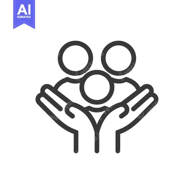 Three People Being Held in Two Hands