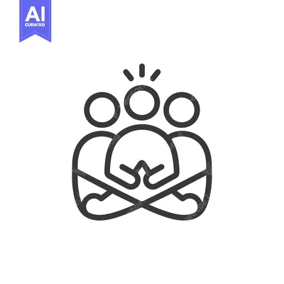 Aset premium populer: Three People Standing Together with a Bright Idea Above Them