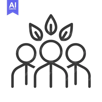 Popular premium asset: Three People with Leaves Above Their Heads