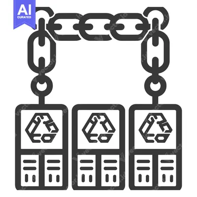 Three Recycled Documents Connected by a Chain