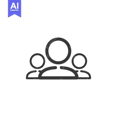 Aset premium populer: Three Simple Outline People Icons
