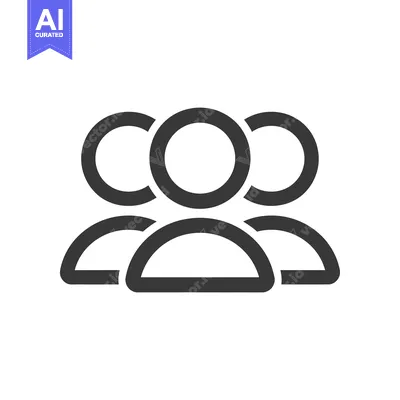 Aset desain premium: Three Simple Stylized Human Figures