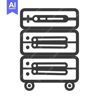 Aset premium populer: Three-tiered rolling cart with various contents