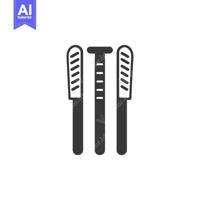 Three Vertical Posts with Multiple Horizontal Lines