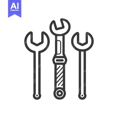 Three Wrenches, One With a Striped Handle