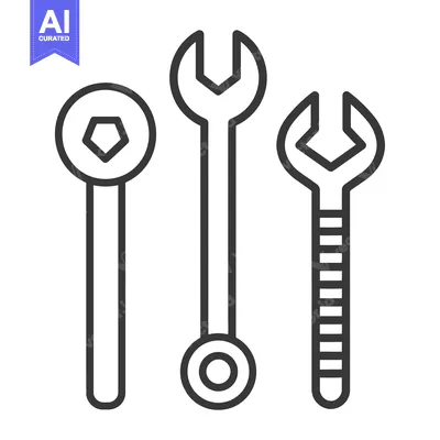Three Wrenches with Different Shapes and Handles