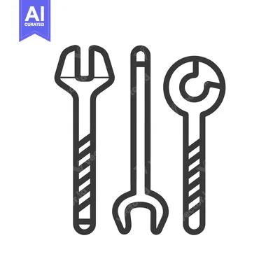 Three wrenches with striped handles