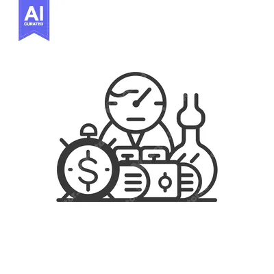 Time, Money, and Effort Symbol