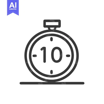 Timer 10 Select Icon Line Art Icon 11806