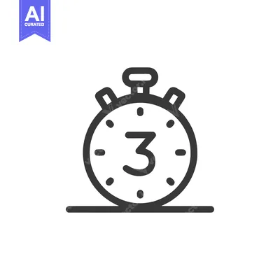 Timer 3 Icon Line Art Icon 11815