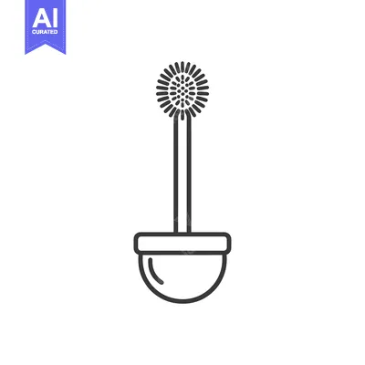 Toilet Brush with Handle and Base