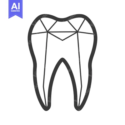 Tooth Shaped Like a Diamond