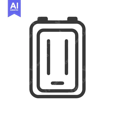 Simple Electrical Outlet Icon with Rounded Edges and Minimalist Design