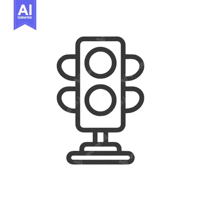 Premium design asset: Minimalist Traffic Light Icon: Simple Design, Road Safety Symbol
