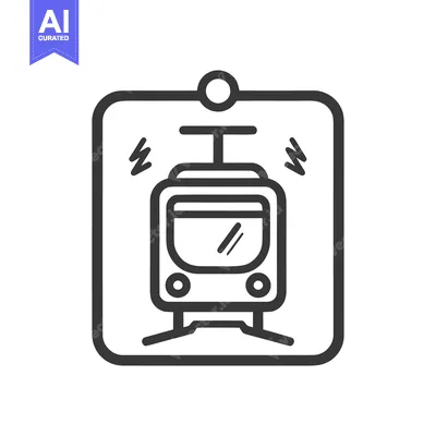 Popular premium asset: Minimalist Tram Icon: Modern Public Transport Symbol in Bold Outline