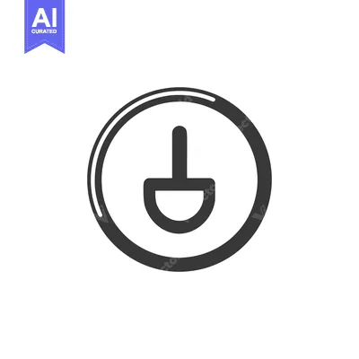 Aset premium populer: Minimalist Black and White Icon of a Spade in a Circle