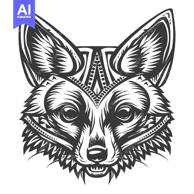 Popular premium asset: Tribal-Patterned Fox Head with Sharp Teeth