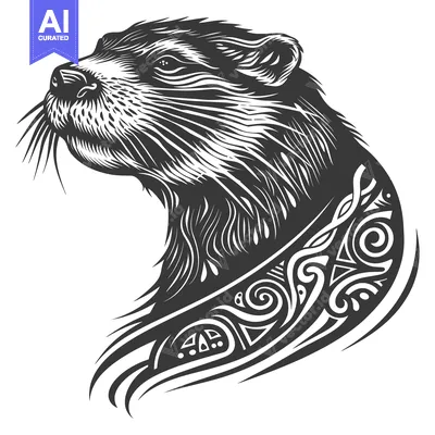 Popular premium asset: Tribal Pattern Otter Head Profile