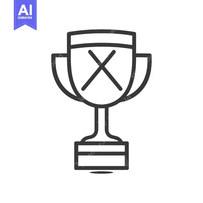 Trophy with a cross in the center