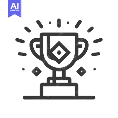 Aset premium populer: Trophy with a Diamond and Sparkles