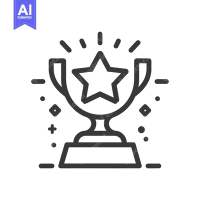 Trophy with a Star on Top and Decorative Elements