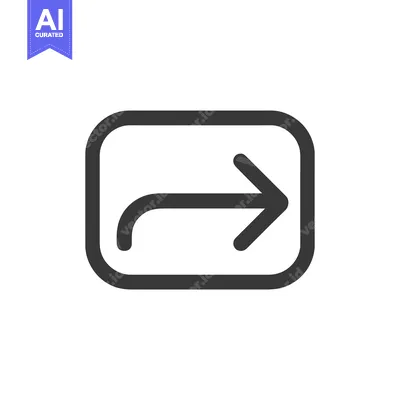 Aset premium populer: Simple Dark Gray Rounded Square Arrow Icon on White Background