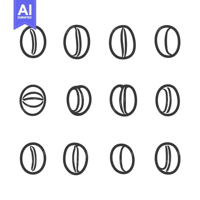 Twelve Hand-Drawn Black and White Circles with Line Variations