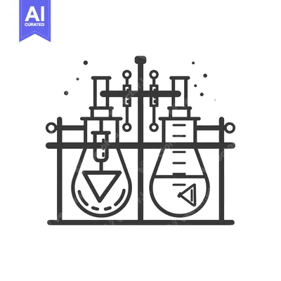 Two Beakers with Droppers on a Stand