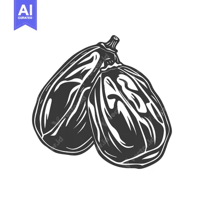 Aset premium populer: Two Black and White Figs