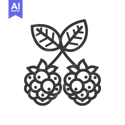 Aset premium populer: Two Blackberries with Leaf Stem