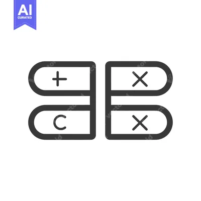 Two-button icon with plus, C, and two X symbols