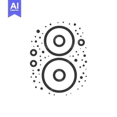 Two Concentric Circles with Surrounding Dots