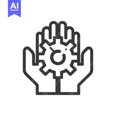 Two Hands Holding a Gear, Representing Support and Maintenance