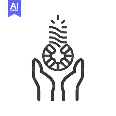 Two Hands Holding a Globe with Radiant Energy