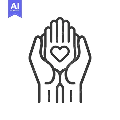 Two Hands Holding a Heart in the Palm
