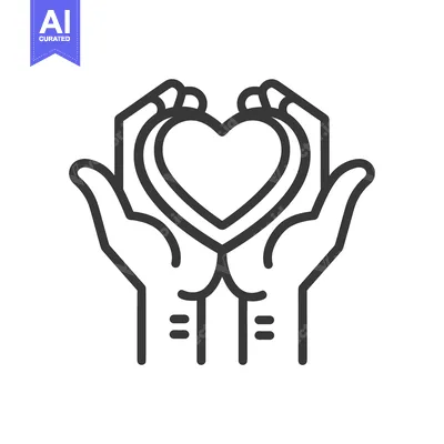 Two Hands Holding a Heart Shape