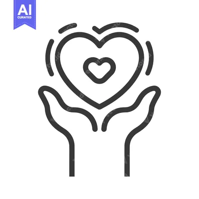 Two hands holding a heart with another heart inside