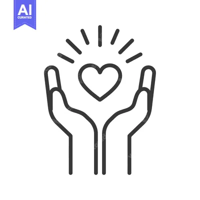 Two Hands Protecting a Glowing Heart