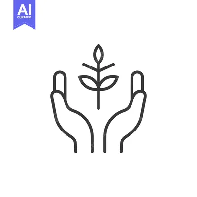 Two Hands Protecting a Growing Plant