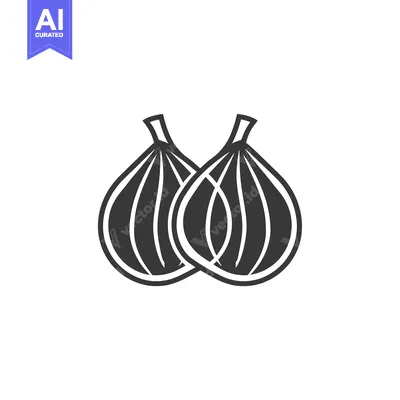 Aset premium populer: Two Intertwined Black and White Fig Illustrations