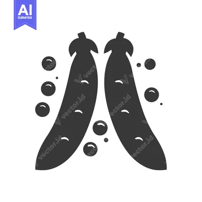 Two Pea Pods with Scattered Peas