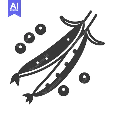 Two Pea Pods with Scattered Peas