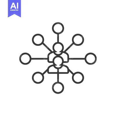 Two People at the Center of a Network of Connections