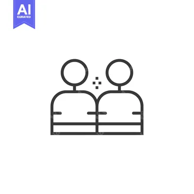 Two People Communicating with Each Other Using a Network Icon