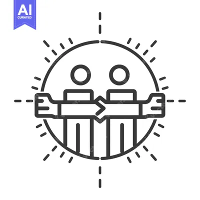Two People Holding Hands in a Circle with Rays of Light