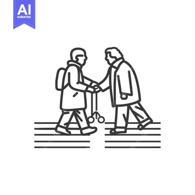 Two People Shaking Hands While Walking